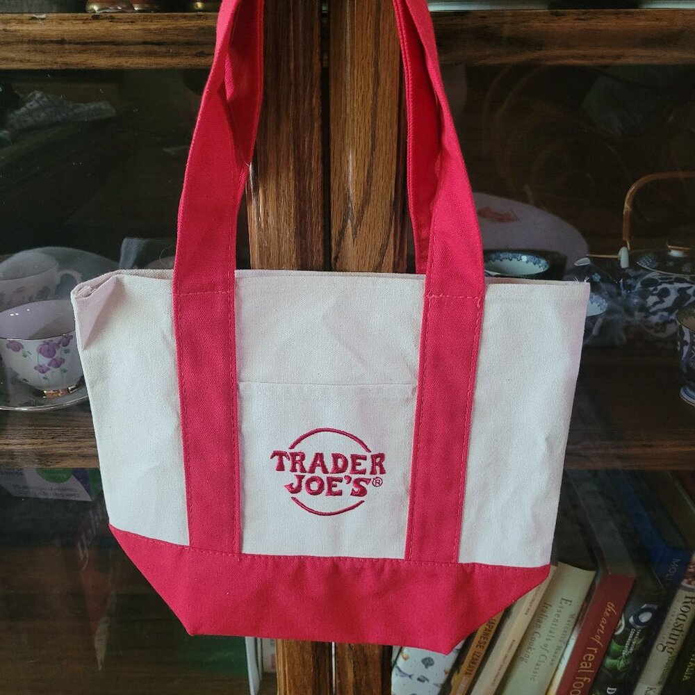 Mini Red Trader Joe's Tote Bag